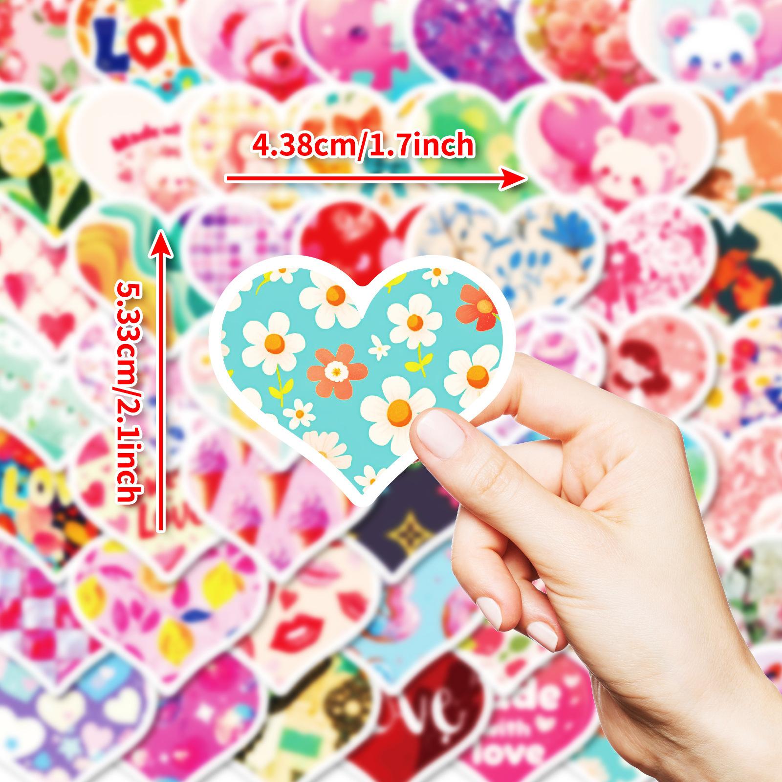 50 Valentine s Day PP Premium Heart Stickers Laptop Refrigerator Skateboard Water Cup Waterproof Decorative Stickers
50 Valentine s Day PP Premium Heart Stickers Laptop Refrigerator Skateboard Water Cup Waterproof Decorative Stickers