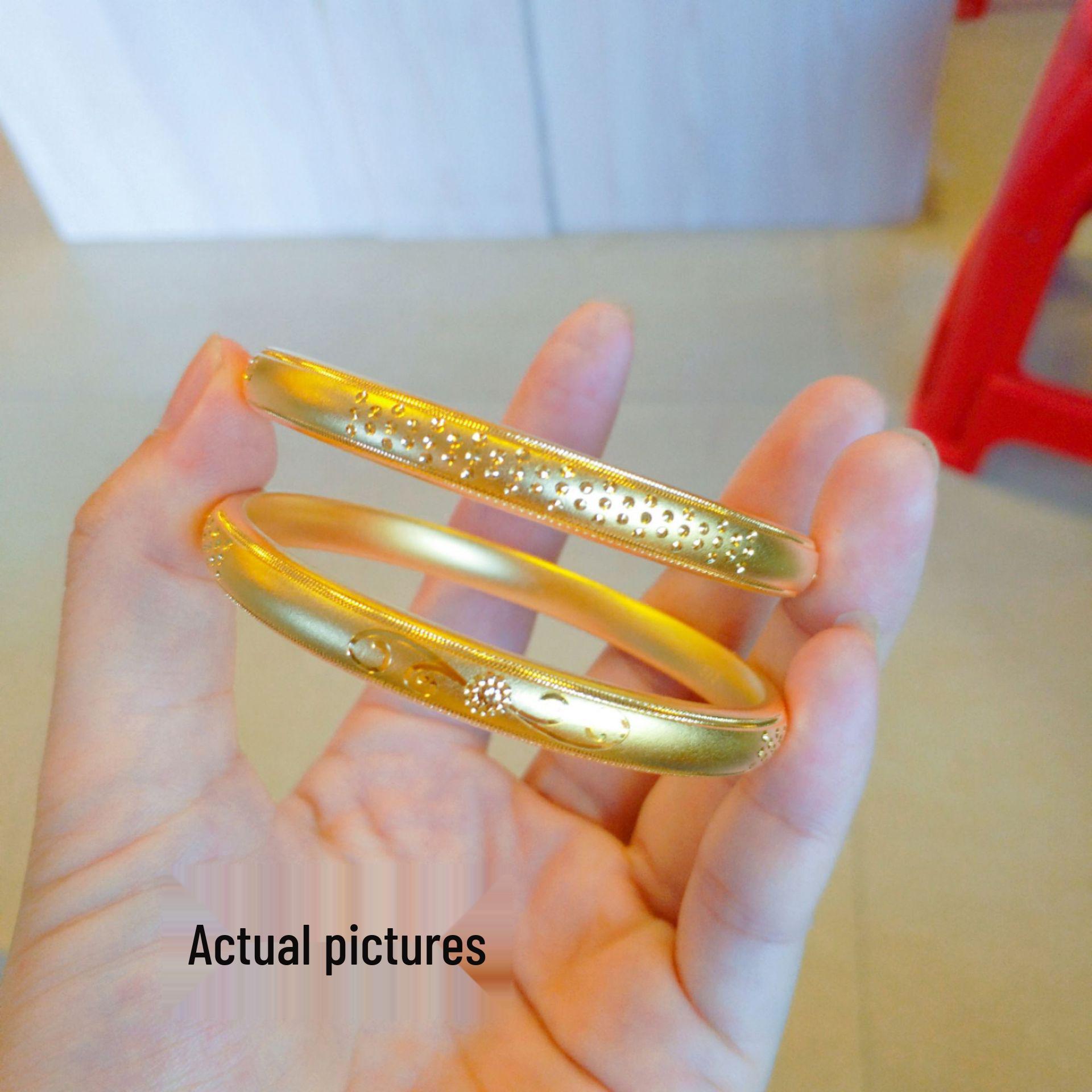 Vietnam Sand Gold Sunflower CNC Bracelet for Women: Ancient Style Solid Gold Color Bangle 7mm Gold Sunflower Bangle (58)
Vietnam Sand Gold Sunflower CNC Bracelet for Women: Ancient Style Solid Gold Color Bangle 7mm Gold Sunflower Bangle (58)