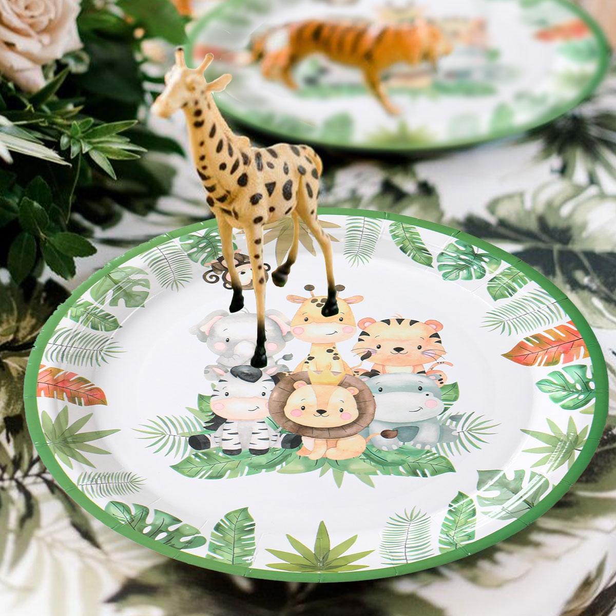 Animal Tableware Birthday Party Decorations Kids Boy Jungle Safari Theme Birthday Party Decor Supplies Green Forest Woodland
Animal Tableware Birthday Party Decorations Kids Boy Jungle Safari Theme Birthday Party Decor Supplies Green Forest Woodland