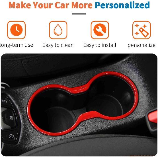 JeCar Center Console Cup Holder Trim for Jeep Compass 2017-2020 Red Interior Accessories
JeCar Center Console Cup Holder Trim for Jeep Compass 2017-2020 Red Interior Accessories