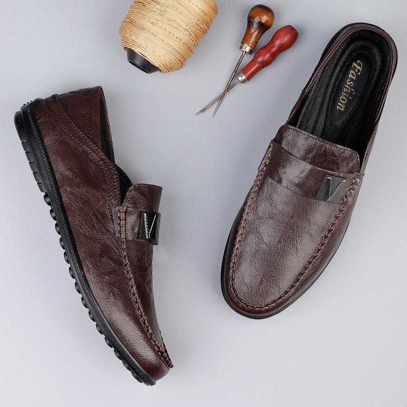 Doudou shoes men s soft-soled men s casual leather shoes versatile lazy shoes one pedal business shoes 38 чорний
Doudou shoes men s soft-soled men s casual leather shoes versatile lazy shoes one pedal business shoes 38 чорний