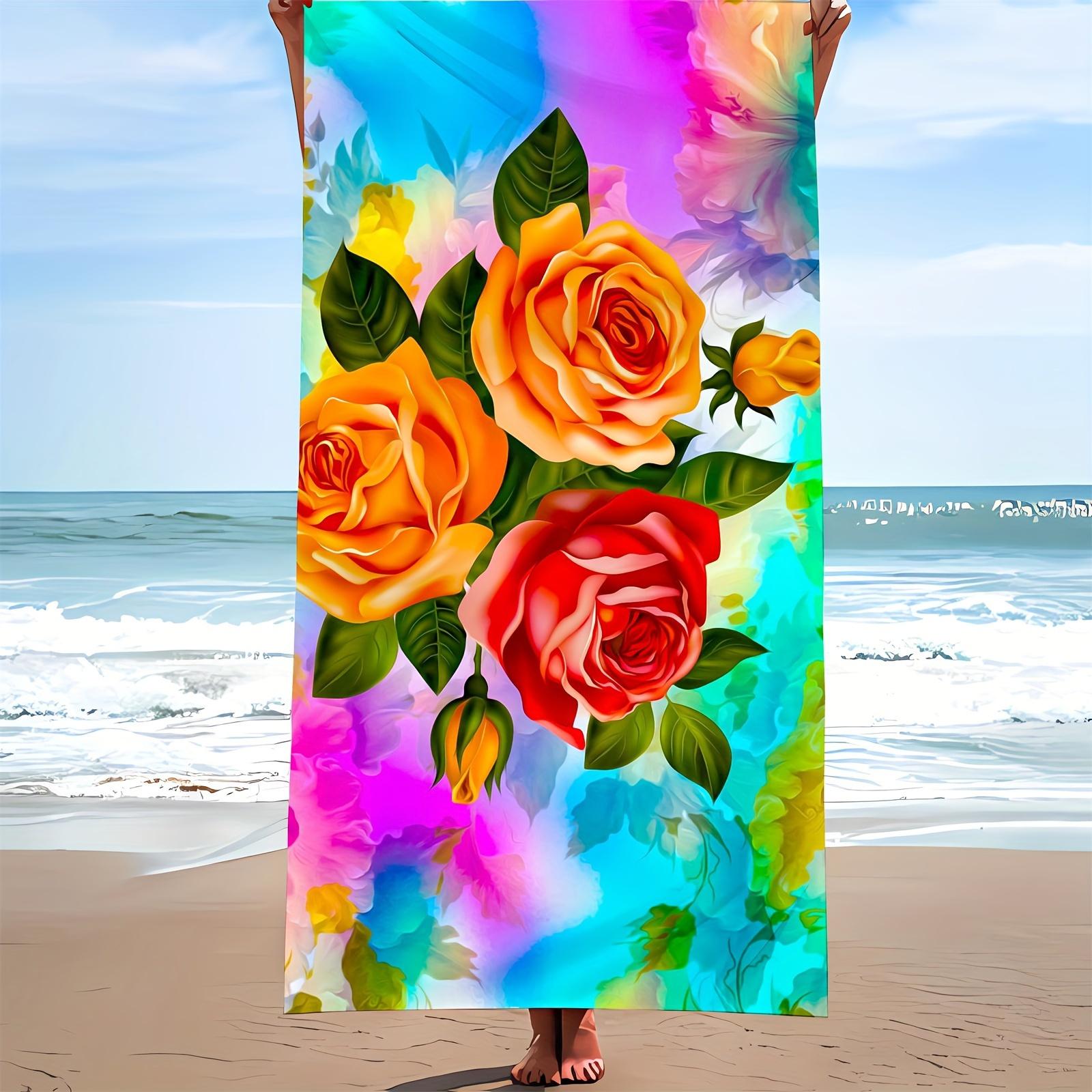 Colorful Rose Printed Vacation Beach Towel, Large Summer Beach Blanket for Men Women Pool W40*H60(CM)
Colorful Rose Printed Vacation Beach Towel, Large Summer Beach Blanket for Men Women Pool W40*H60(CM)