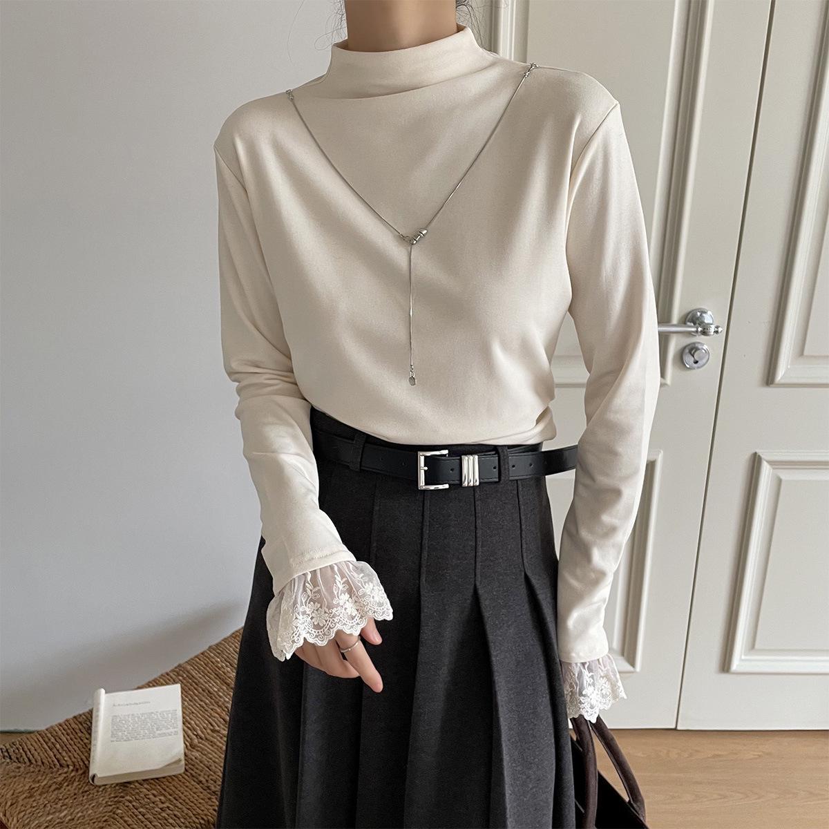 Liziqi Women s Winter Fleece Lined Ruched Long Sleeve T-shirt with Necklace 2024 One Size (Suitable for 40-62.5 kg)
Liziqi Women s Winter Fleece Lined Ruched Long Sleeve T-shirt with Necklace 2024 One Size (Suitable for 40-62.5 kg)