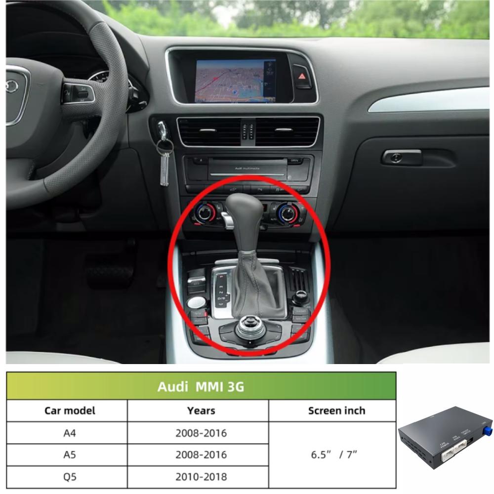 Беспроводной адаптер интерфейса CarPlay Android Auto ANYFAR для A4 A5 Q5 2008-2018 с системой MMI 3G, с AirPlay, Mirror Link, Bluetooth
Беспроводной адаптер интерфейса CarPlay Android Auto ANYFAR для A4 A5 Q5 2008-2018 с системой MMI 3G, с AirPlay, Mirror Link, Bluetooth