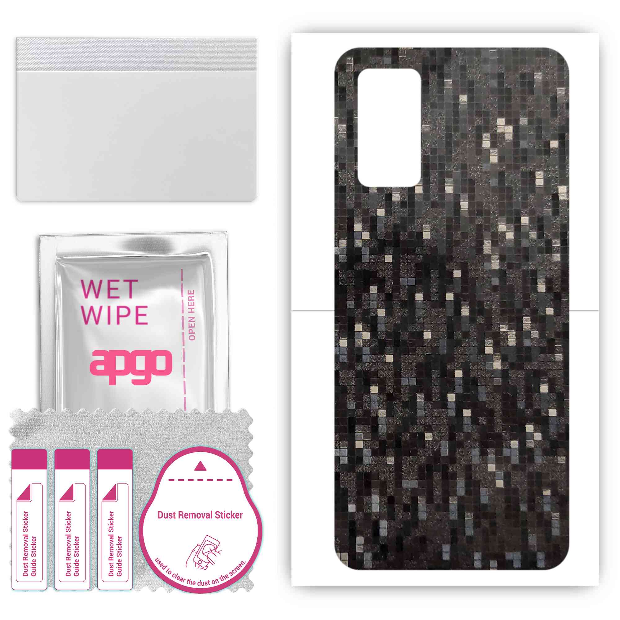 apgo Protective Skin Sticker for the back compatible with Honor Play4 Pro, Wrap Film, Foil, Vinyl - Pattern Carbon Black Pixel
apgo Protective Skin Sticker for the back compatible with Honor Play4 Pro, Wrap Film, Foil, Vinyl - Pattern Carbon Black Pixel