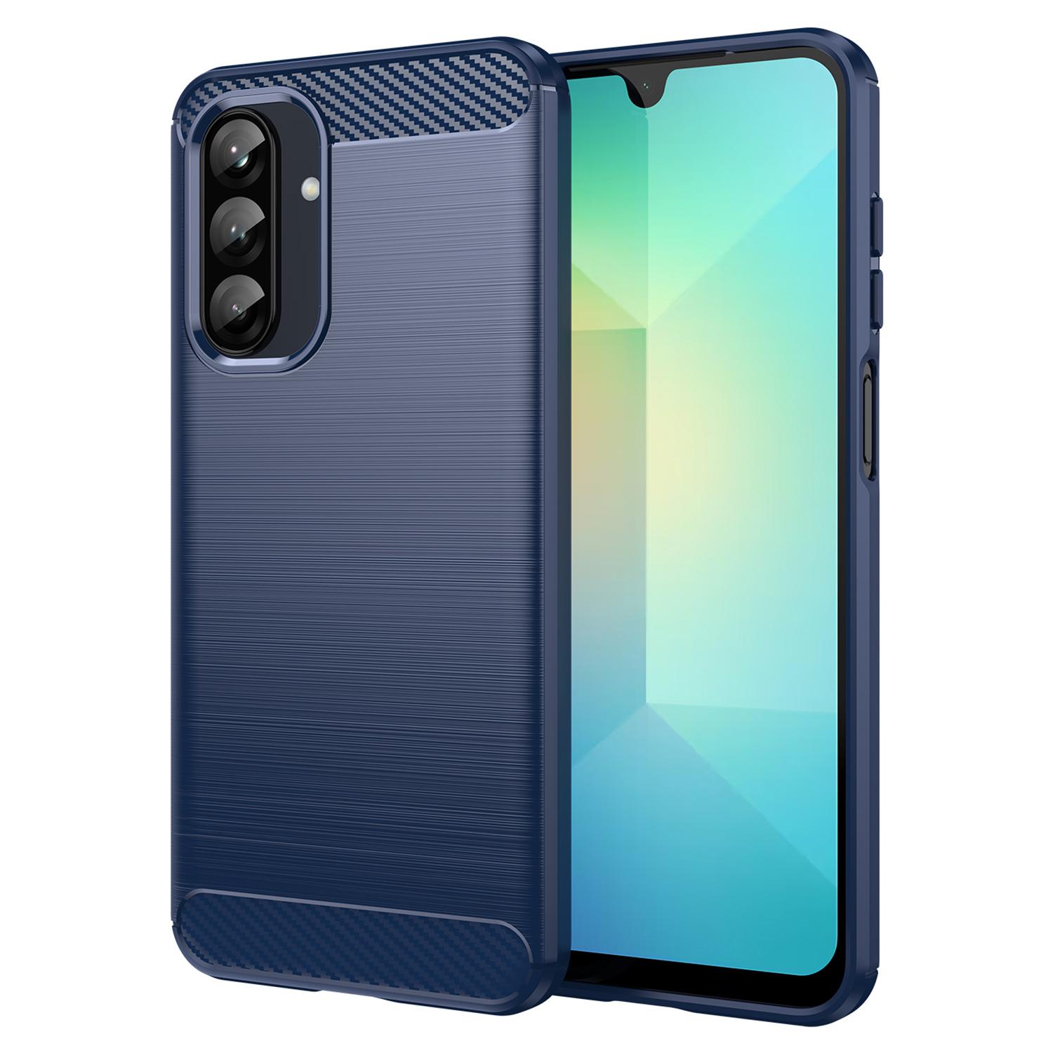 For Samsung Galaxy A26 5G Case Carbon Fiber Texture Brushed Anti Fingerprint Phone Back Cover Blue
For Samsung Galaxy A26 5G Case Carbon Fiber Texture Brushed Anti Fingerprint Phone Back Cover Blue