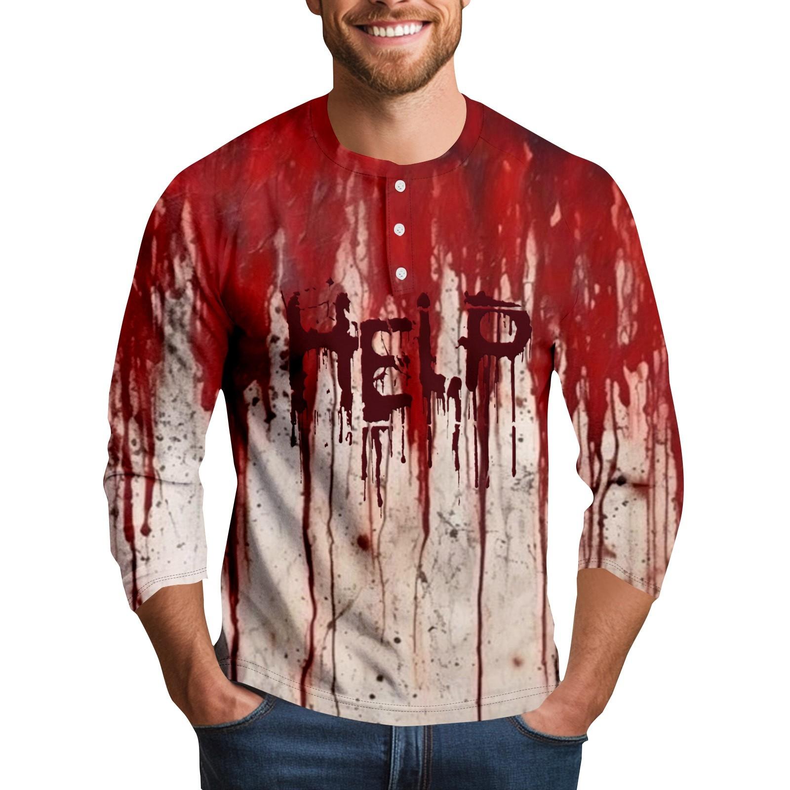 Men s Halloween Print Raglan Dralan Three-quarter Sleeve Casual Top M
Men s Halloween Print Raglan Dralan Three-quarter Sleeve Casual Top M