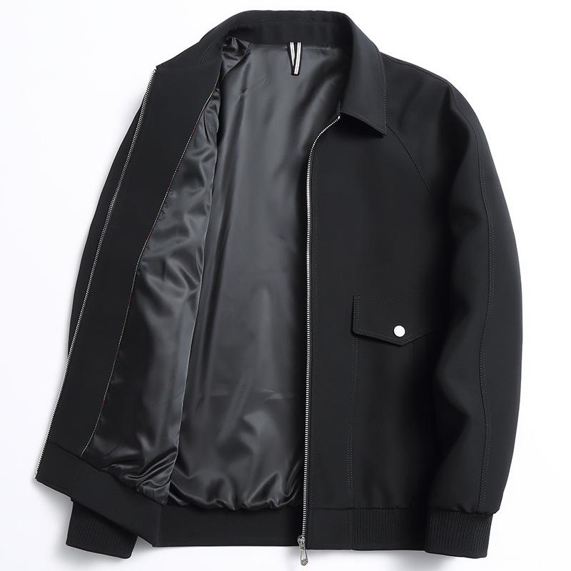 Весна и осень, новая легкая роскошная мужская рабочая куртка с лацканами, плотная молодежная приталенная универсальная модная куртка, мужская куртка 3XL