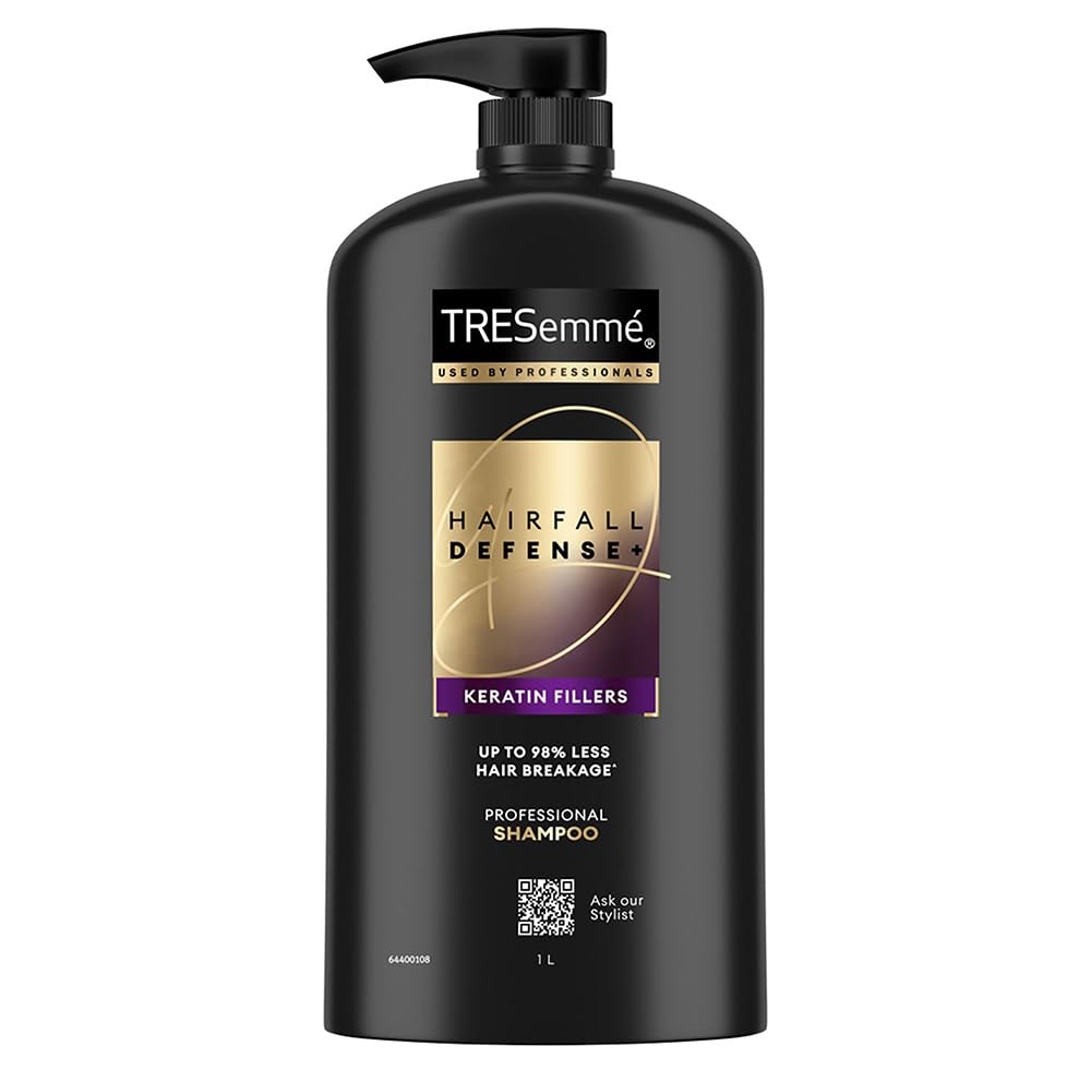 TRESemme Hairfall Defense+ Shampoo 1000ml With Keratin Fillers | Longer and Stronger hair | Prevents Hair Fall due to Breakage | Paraben-Free
TRESemme Hairfall Defense+ Shampoo 1000ml With Keratin Fillers | Longer and Stronger hair | Prevents Hair Fall due to Breakage | Paraben-Free