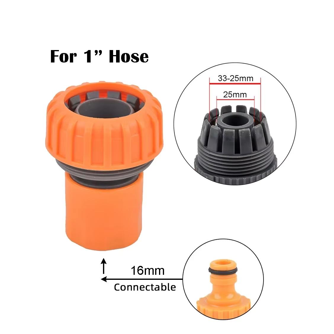 1 Inch Garden Hose Connector Quick Repair Coupling for Water Pipe Leakproof Tap Connector for Farmland Greenhouse Gardening Tool
1 Inch Garden Hose Connector Quick Repair Coupling for Water Pipe Leakproof Tap Connector for Farmland Greenhouse Gardening Tool