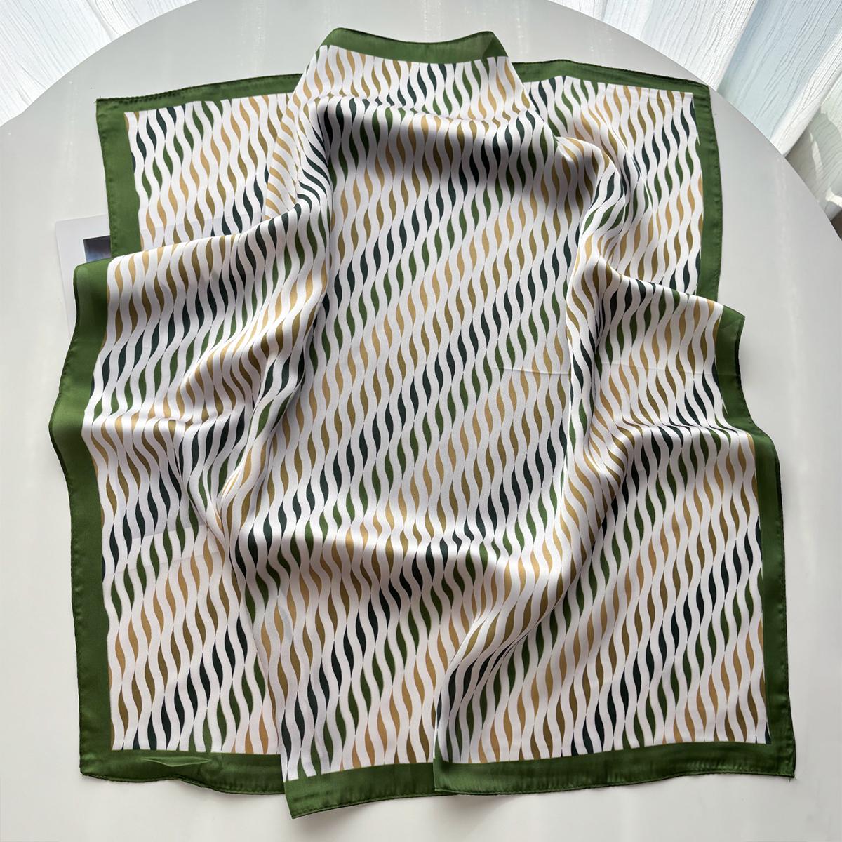 Luxury Square Scarf For Women Elegant Hijab Neckerchief Fashion Stripe Shawl Soft Stain Imitation Silk Bandana Ribbon For Travel
Luxury Square Scarf For Women Elegant Hijab Neckerchief Fashion Stripe Shawl Soft Stain Imitation Silk Bandana Ribbon For Travel