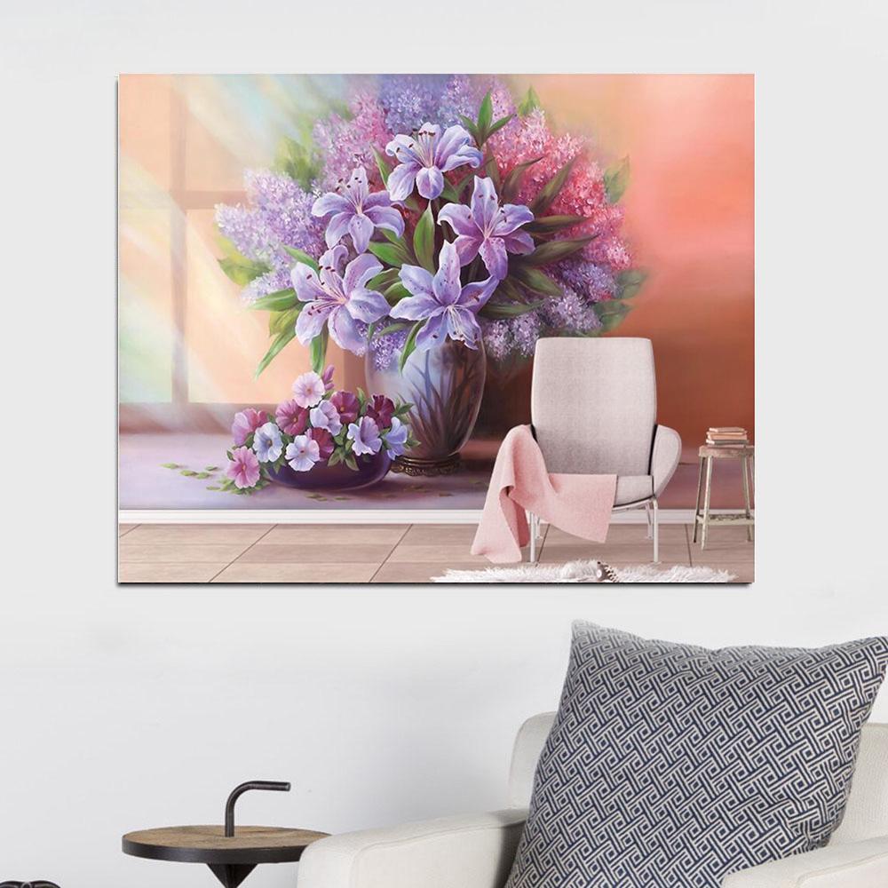 HUACAN Фиолетовая лилия 5D Алмазная картина Вышивка DIY Вышивка крестом Домашний декор Full square 25*30 cm
HUACAN Фиолетовая лилия 5D Алмазная картина Вышивка DIY Вышивка крестом Домашний декор Full square 25*30 cm