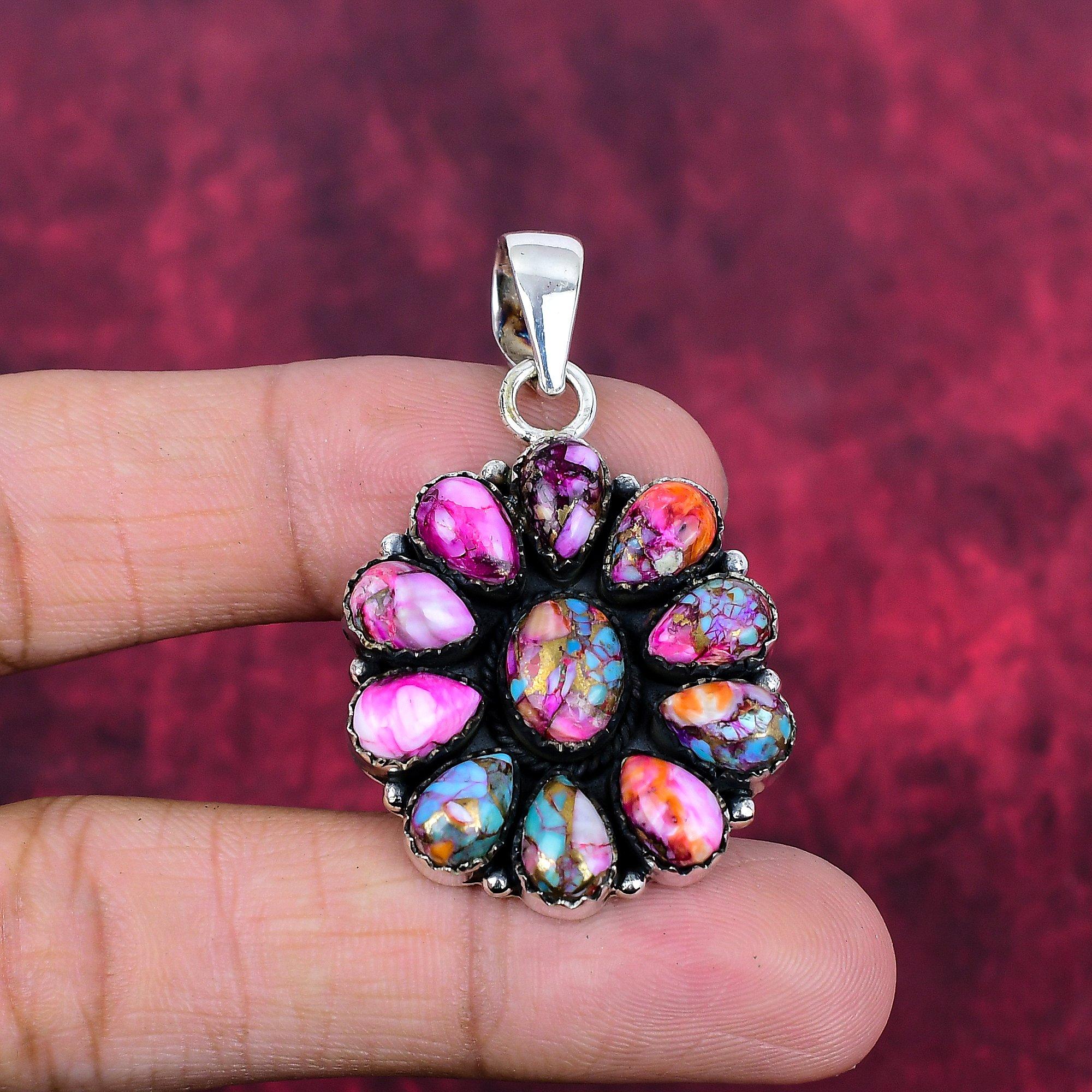 Подвеска Pink Spiny Oyster, ювелирные изделия из цельного серебра 925 пробы с драгоценными камнями, подвеска ручной работы, на День благодарения 1.97 Inches
Подвеска Pink Spiny Oyster, ювелирные изделия из цельного серебра 925 пробы с драгоценными камнями, подвеска ручной работы, на День благодарения 1.97 Inches