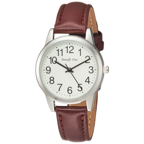 Arias Amalfidia Analogue Watch, Waterproof, Leather Strap, White Dial, Brown, WW20027A-167, Women s
Arias Amalfidia Analogue Watch, Waterproof, Leather Strap, White Dial, Brown, WW20027A-167, Women s