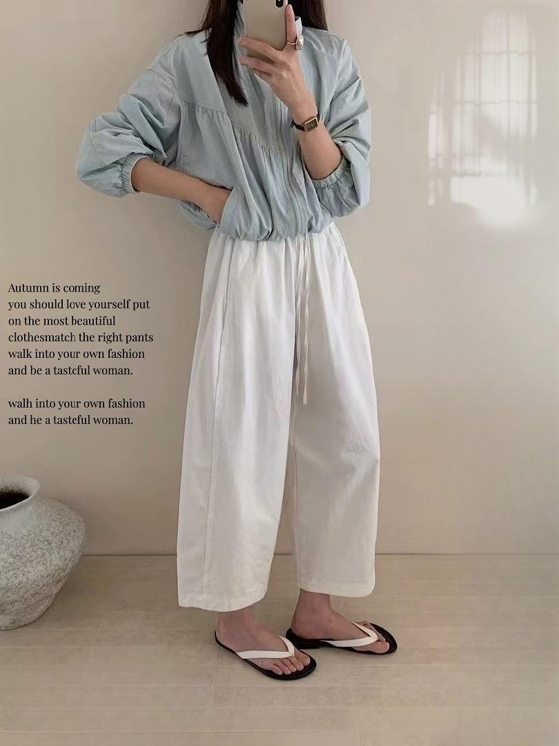 Женские летние тонкие брюки-капри в японском и корейском стиле с широкими штанинами, повседневные, из стираного хлопка, свободного кроя XL белый
Женские летние тонкие брюки-капри в японском и корейском стиле с широкими штанинами, повседневные, из стираного хлопка, свободного кроя XL белый