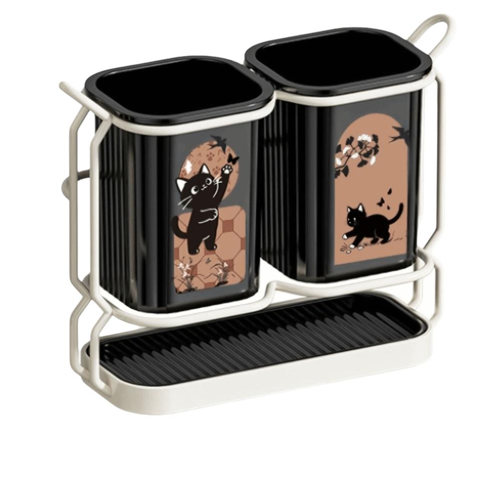 Cute Cat Kitchen Storage Basket Standing Tableware Drainer Organizer Cutlery Holder Kitchen чорний
Cute Cat Kitchen Storage Basket Standing Tableware Drainer Organizer Cutlery Holder Kitchen чорний