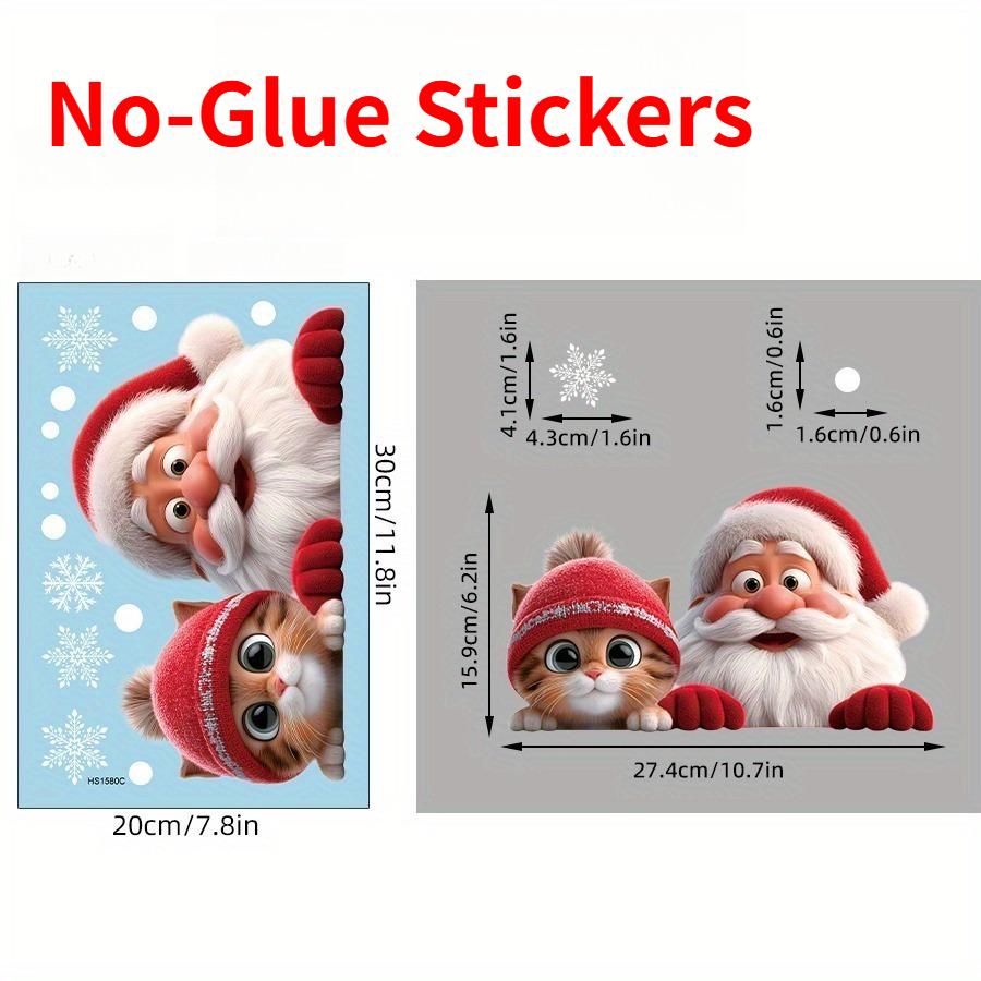 1Set Snowflake Christmas Cat Window Stickers Waterproof for Glass Door Removable Holiday Clings Static Cling Vinyl Decals
1Set Snowflake Christmas Cat Window Stickers Waterproof for Glass Door Removable Holiday Clings Static Cling Vinyl Decals