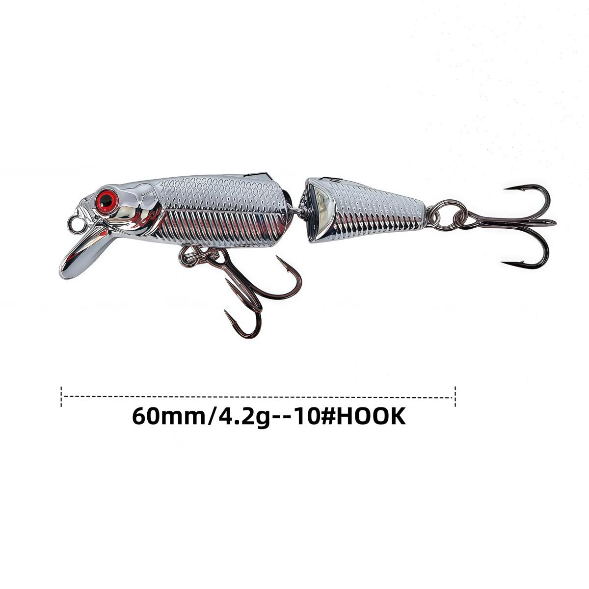 Electroplated Multi-Section Sinking Mino Lure 3g/4.2g, 5cm - Artificial Bait for Aspius Individual box packaging
Electroplated Multi-Section Sinking Mino Lure 3g/4.2g, 5cm - Artificial Bait for Aspius Individual box packaging