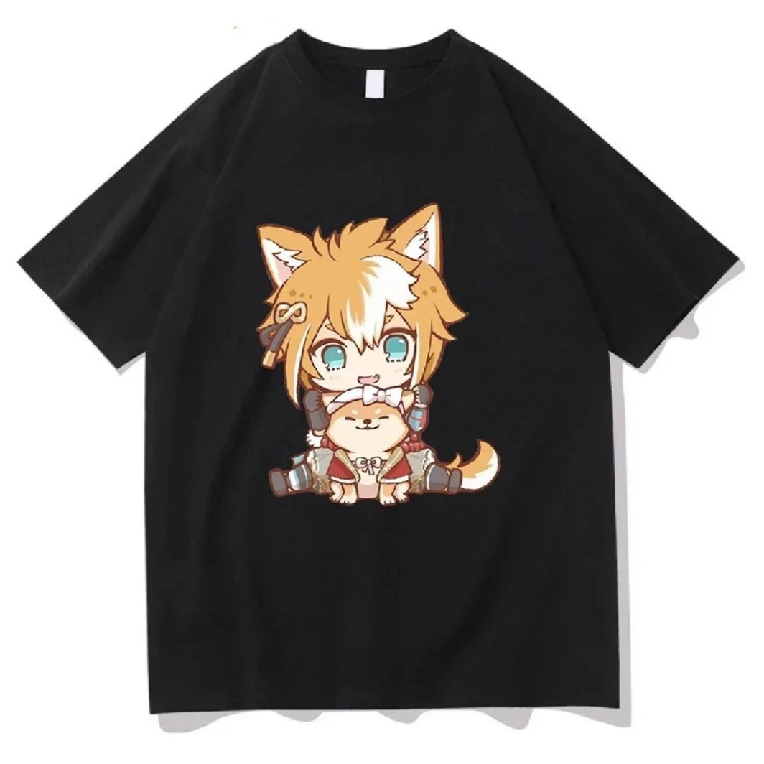 Fashion Genshin Impact T-shirt Women Harajuku Aesthetic Cartoon Graphic Short Sleeve T Shirt Female Casual Unisex Clothing Tops XXXXXL чёрный
Fashion Genshin Impact T-shirt Women Harajuku Aesthetic Cartoon Graphic Short Sleeve T Shirt Female Casual Unisex Clothing Tops XXXXXL чёрный