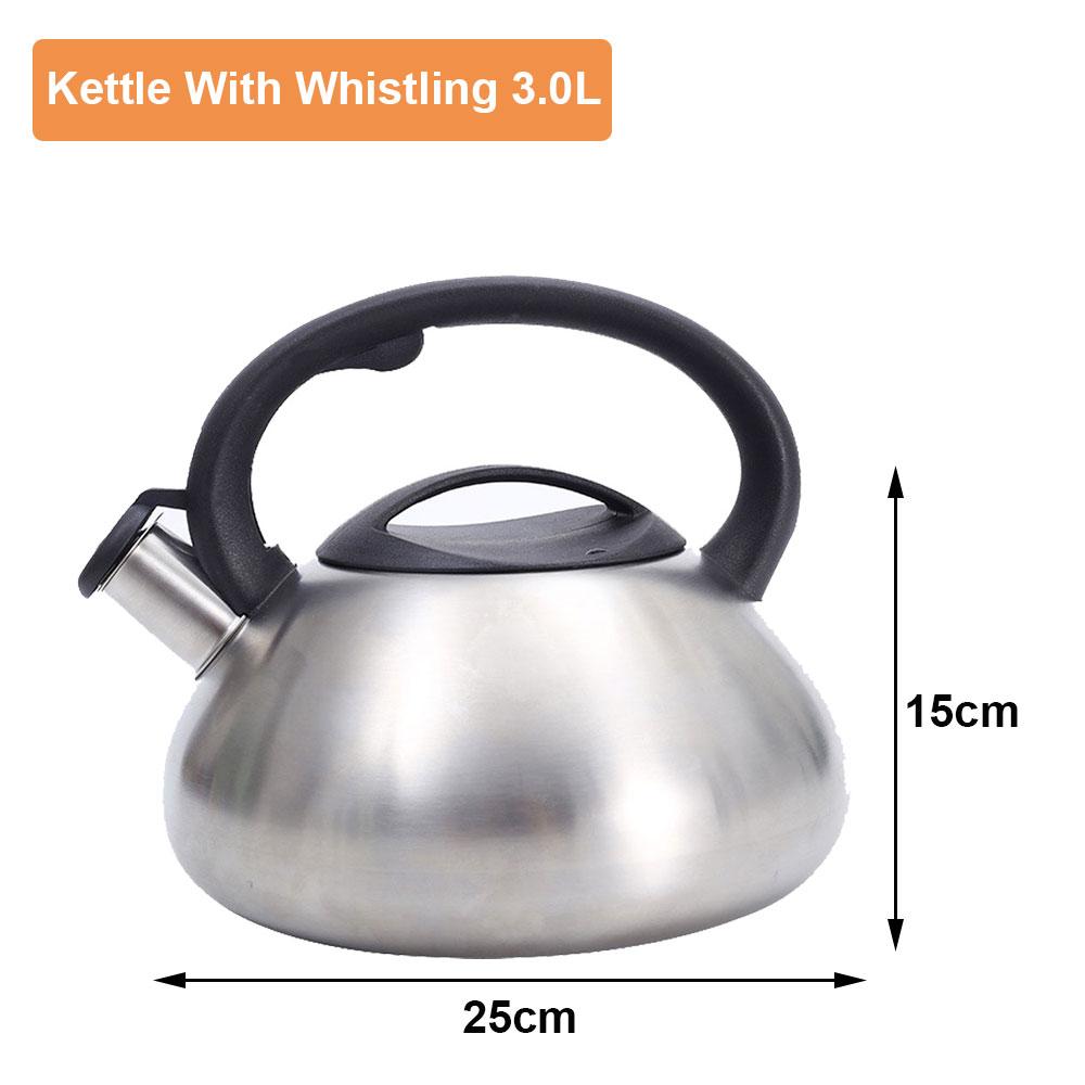 Чайник со свистком 3 л из нержавеющей стали для плиты 3L
Чайник со свистком 3 л из нержавеющей стали для плиты 3L