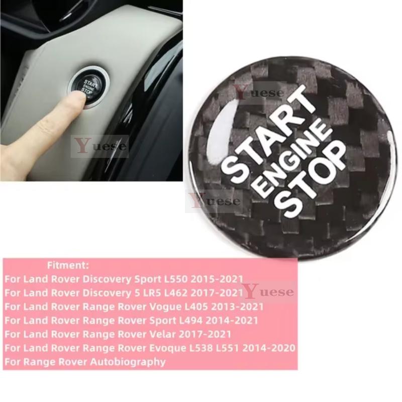 For Land Rover Discovery Sport Discovery 5 Range Rover Evoque/Vogue Car Carbon Fiber Engine Start Stop Switch Button Cover чорний
For Land Rover Discovery Sport Discovery 5 Range Rover Evoque/Vogue Car Carbon Fiber Engine Start Stop Switch Button Cover чорний