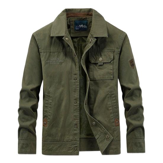 Men Jacket Lapel Long Sleeve Multi Pockets Design Jacket Coat Solid Color M армия зеленый
Men Jacket Lapel Long Sleeve Multi Pockets Design Jacket Coat Solid Color M армия зеленый