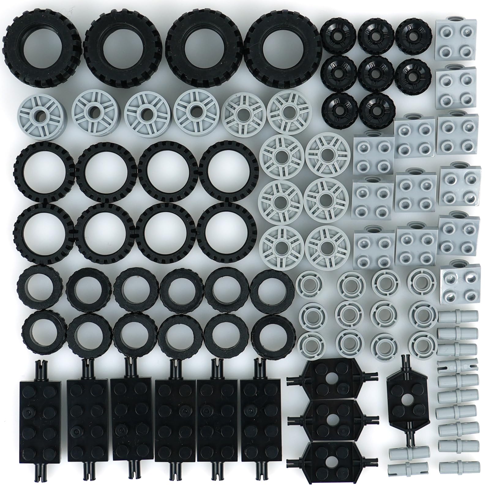 Wheel and Axle Building Block Parts Set, Vehicle Truck Tires, Compatible with Classic Building Block Cars (90 Pieces)
Wheel and Axle Building Block Parts Set, Vehicle Truck Tires, Compatible with Classic Building Block Cars (90 Pieces)
