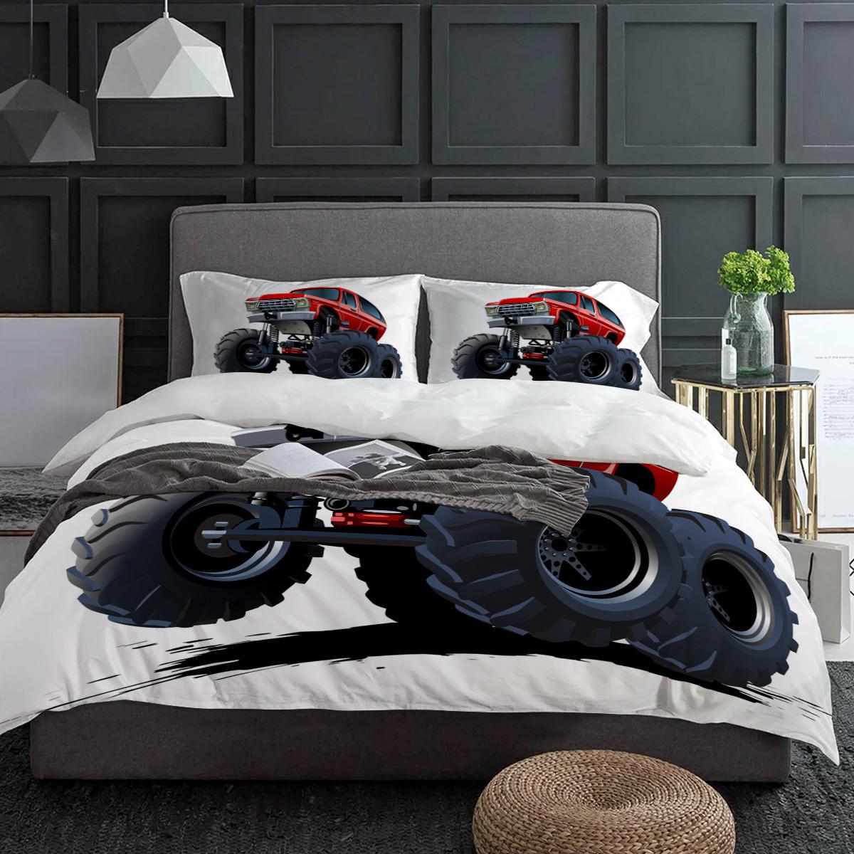 Мультяшный красный грузовик Постельный набор 3 предмета для мальчиков и девочек Пододеяльник Наволочка Детский взрослый Покрывало Двуспальный набор Домашний текстиль EU single(135x200cm)
Мультяшный красный грузовик Постельный набор 3 предмета для мальчиков и девочек Пододеяльник Наволочка Детский взрослый Покрывало Двуспальный набор Домашний текстиль EU single(135x200cm)