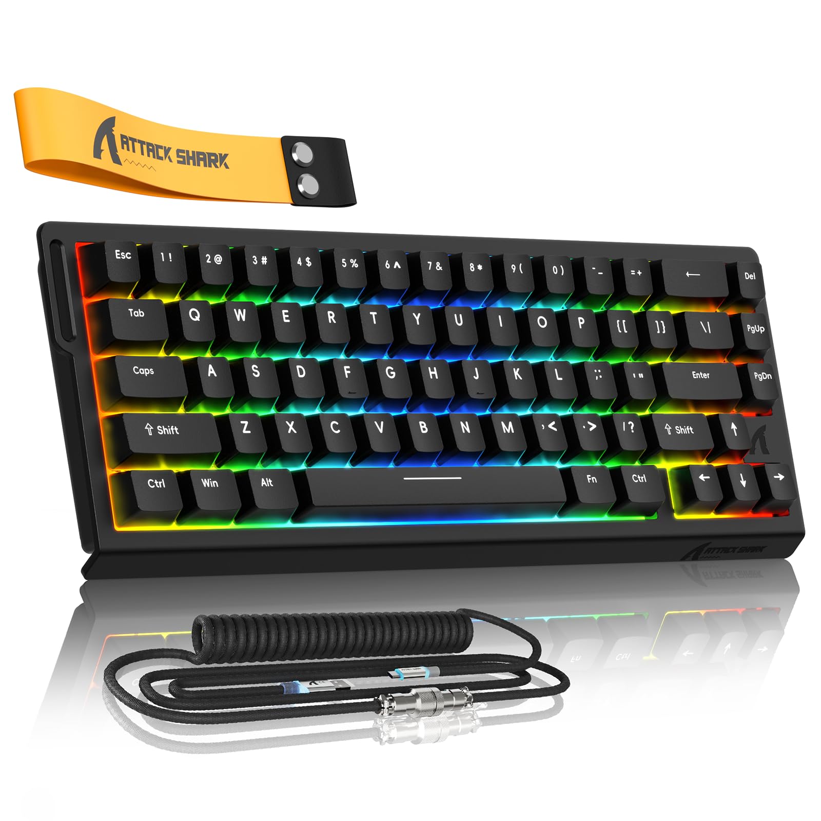 ATTACK SHARKxMAMBASNAKE X68 HE Gaming Keyboard with Rapid Magnetic 8000Hz Polling RT 0 Dead Snap 128K Scan Customizable Trigger Key Web RGB and 8K чорний
ATTACK SHARKxMAMBASNAKE X68 HE Gaming Keyboard with Rapid Magnetic 8000Hz Polling RT 0 Dead Snap 128K Scan Customizable Trigger Key Web RGB and 8K чорний