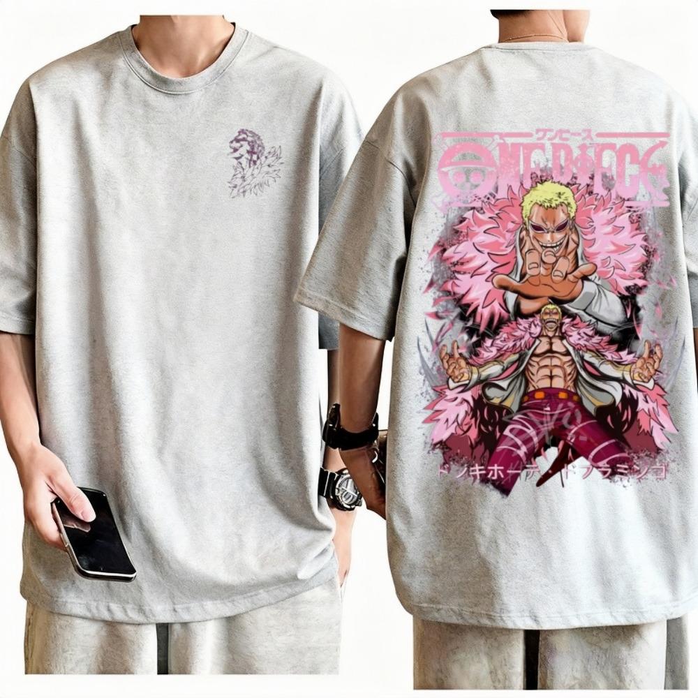Футболка Унісекс з принтом Дофламінго з One Piece, Готична, Аніме, Графічний принт, Чиста бавовна, З круглим вирізом, Повсякденний, Вулична мода, Топи для чоловіків і жінок S
Футболка Унісекс з принтом Дофламінго з One Piece, Готична, Аніме, Графічний принт, Чиста бавовна, З круглим вирізом, Повсякденний, Вулична мода, Топи для чоловіків і жінок S