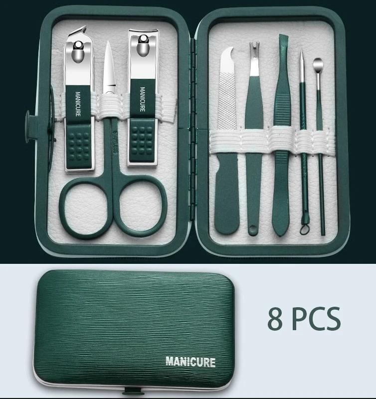 8-18pcs/set Nail Cutter Set Stainless Steel Nail Clippers Set With Folding Bag Manicure Kits Scissors Makeup Beauty Tool
8-18pcs/set Nail Cutter Set Stainless Steel Nail Clippers Set With Folding Bag Manicure Kits Scissors Makeup Beauty Tool