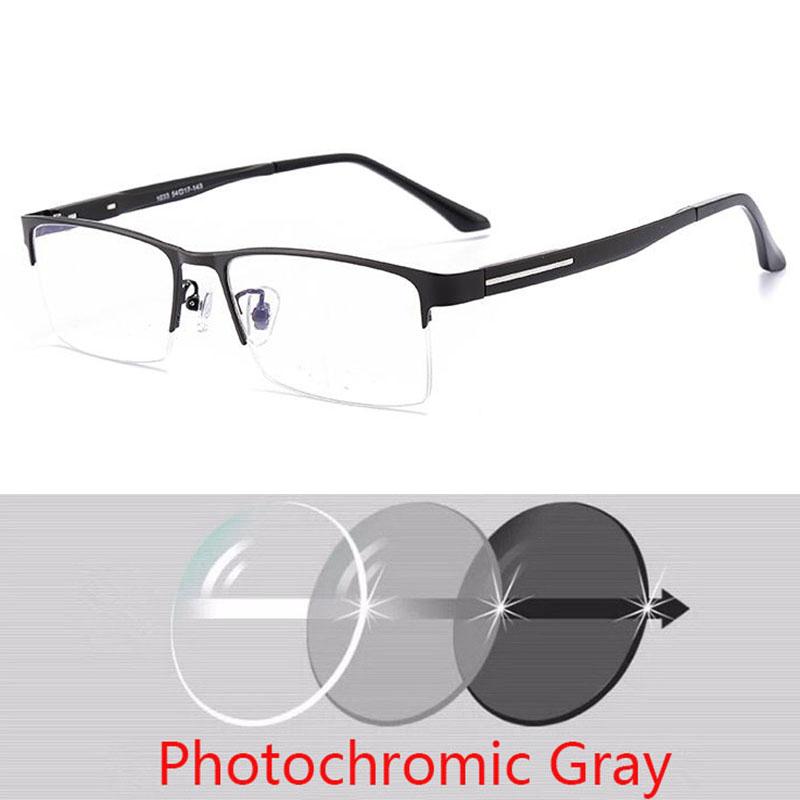 Men S Outdoor Shade Semi-Rimless Photochromic Gray Square Prescription Eyeglasses Metal Shortsight Sph 0 -0.5 -0.75 -1.0 To -6.0 Myopia -1.0
Men S Outdoor Shade Semi-Rimless Photochromic Gray Square Prescription Eyeglasses Metal Shortsight Sph 0 -0.5 -0.75 -1.0 To -6.0 Myopia -1.0