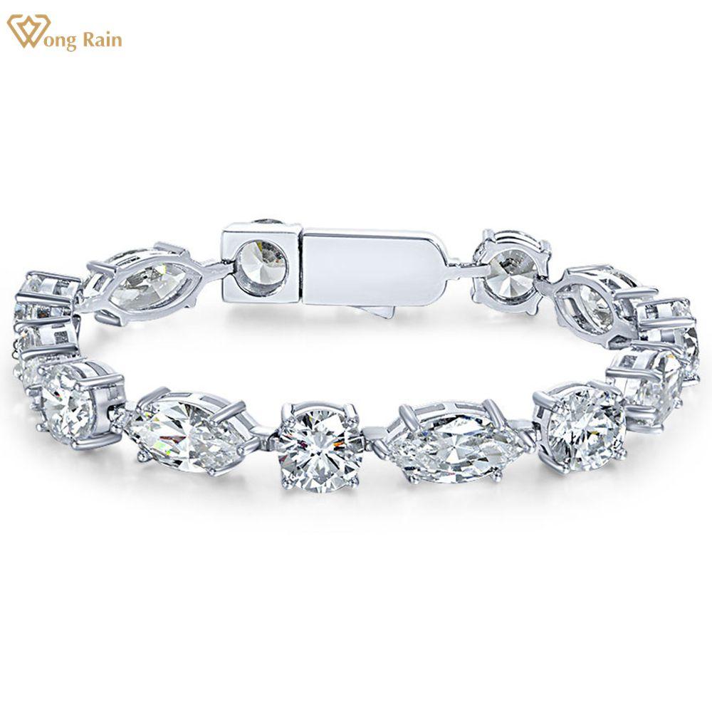 Wong Rain Temperament 100% Стерлинговое Серебро 925 Пробы Маркиза Круглой Огранки AAAAA Циркон Драгоценный Камень Роскошный Женский Браслет Изящные Ювелирные Изделия Подарок 15 CM белый
Wong Rain Temperament 100% Стерлинговое Серебро 925 Пробы Маркиза Круглой Огранки AAAAA Циркон Драгоценный Камень Роскошный Женский Браслет Изящные Ювелирные Изделия Подарок 15 CM белый