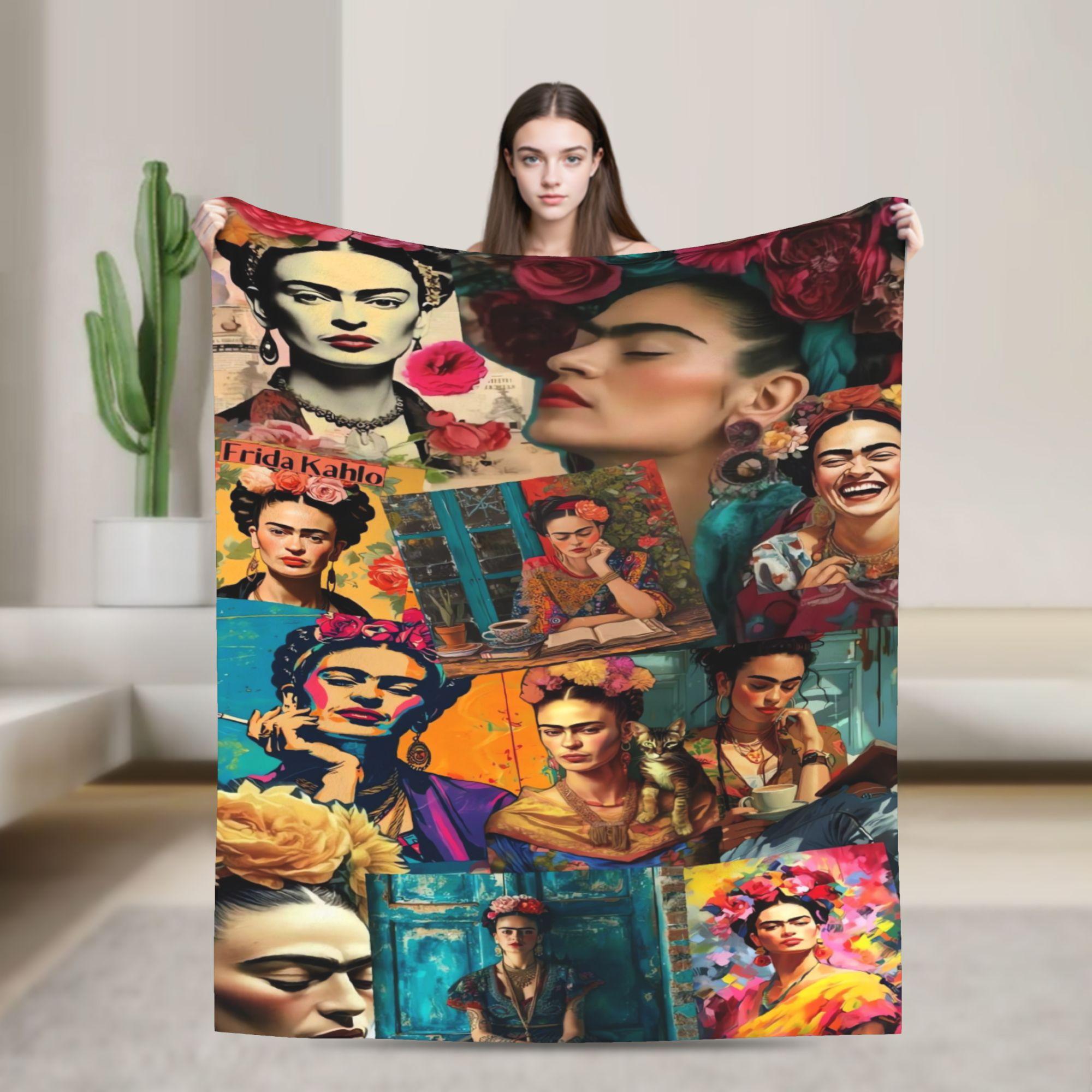 F-Frida K-Kahlo Flower Print Flannel Blanket Warm Soft Throw Blanket for Outdoor Travel Office Bedspread Sofa Bed Cover 75x90cm
F-Frida K-Kahlo Flower Print Flannel Blanket Warm Soft Throw Blanket for Outdoor Travel Office Bedspread Sofa Bed Cover 75x90cm