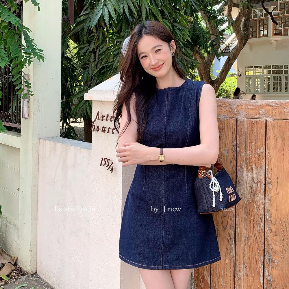 LS Shuzhi 2025 Spring/Summer Women s Sleeveless Denim Short Dress, S1227#. Medium синий
LS Shuzhi 2025 Spring/Summer Women s Sleeveless Denim Short Dress, S1227#. Medium синий