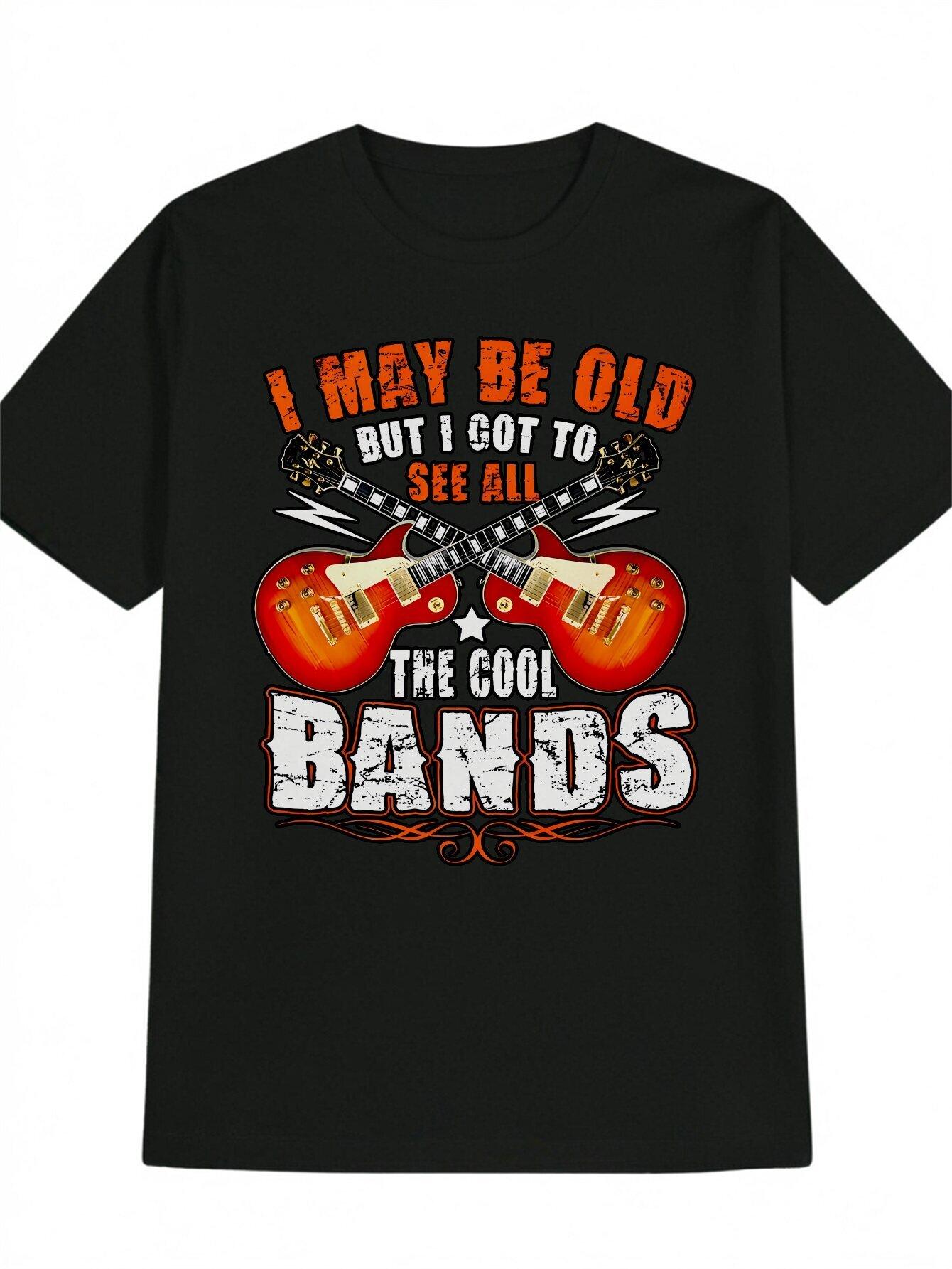 Casual Graphic T-shirt - I May Be Old But I Got to See All the Cool Bands Print XXXL
Casual Graphic T-shirt - I May Be Old But I Got to See All the Cool Bands Print XXXL