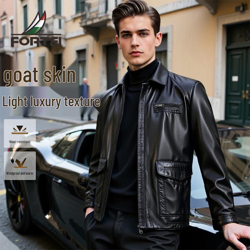 Мужская мотоциклетная куртка в стиле ретро из натуральной козьей кожи 2XL
Мужская мотоциклетная куртка в стиле ретро из натуральной козьей кожи 2XL