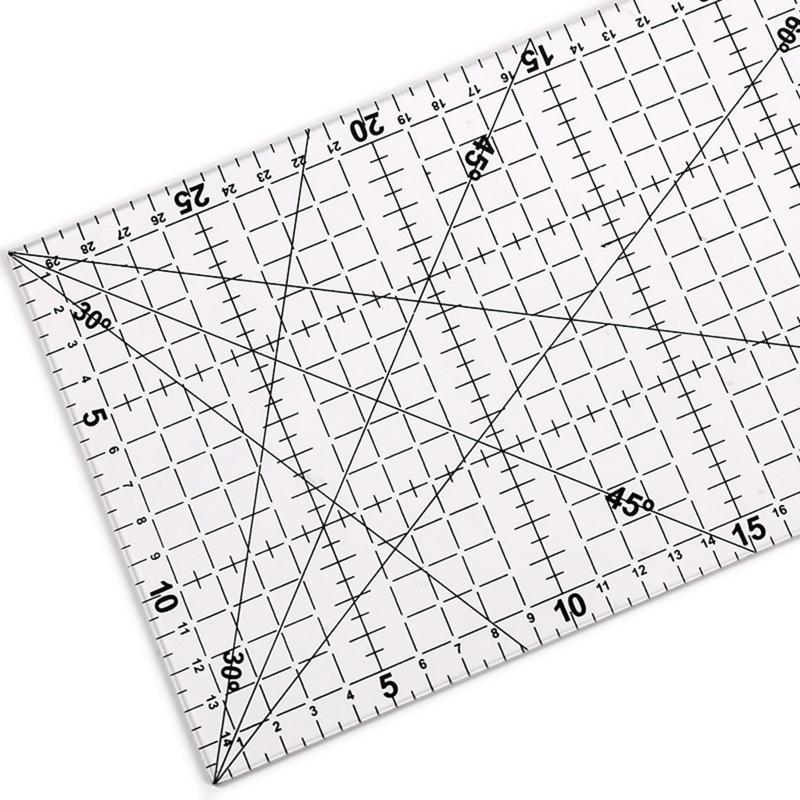 Acrylic Patchwork Ruler 30x15cm Measuring Cutting Tool Supplies Handmade for Clothes Artwork Projects Making Gadget China Mainland
Acrylic Patchwork Ruler 30x15cm Measuring Cutting Tool Supplies Handmade for Clothes Artwork Projects Making Gadget China Mainland