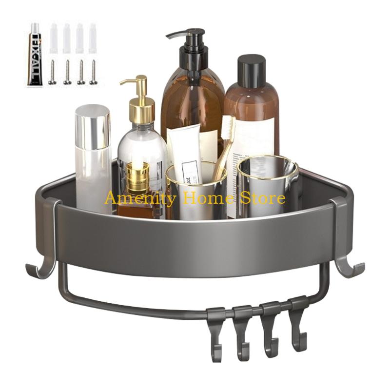F26C Multifunctional Storage Tray Wall Mounted Shower Rack Metal Shampoo Holder Corner Wall Shelf for Kitchen Bathroom
F26C Multifunctional Storage Tray Wall Mounted Shower Rack Metal Shampoo Holder Corner Wall Shelf for Kitchen Bathroom
