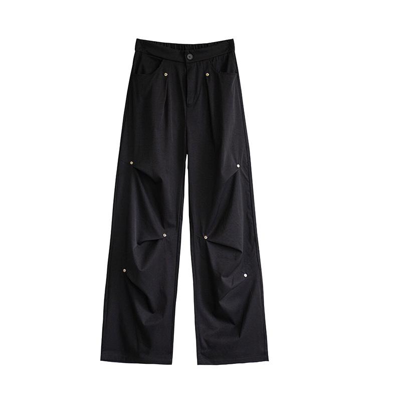 Work Pants with Velvet In Autumn and Winter, Women s High Waist, Straight Pleated Design, Loose Wide-leg Casual Pants S
Work Pants with Velvet In Autumn and Winter, Women s High Waist, Straight Pleated Design, Loose Wide-leg Casual Pants S