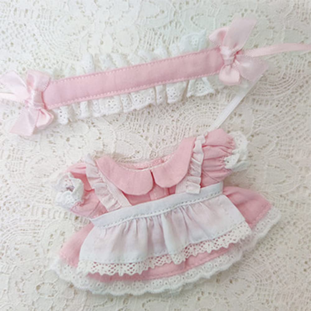 niannyyhouse 10cm Plush Clothes Maid Dress Cotton Doll Clothes Dress Up (Pink) рожевий
niannyyhouse 10cm Plush Clothes Maid Dress Cotton Doll Clothes Dress Up (Pink) рожевий