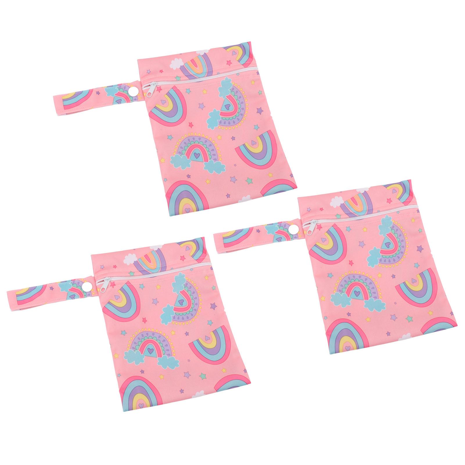 3pcs Wet Dry Bags for Diaper Bag Water Resistant Reusable Detachable Snap Handle Printed Cloth Diaper Wet Dry Bags
3pcs Wet Dry Bags for Diaper Bag Water Resistant Reusable Detachable Snap Handle Printed Cloth Diaper Wet Dry Bags