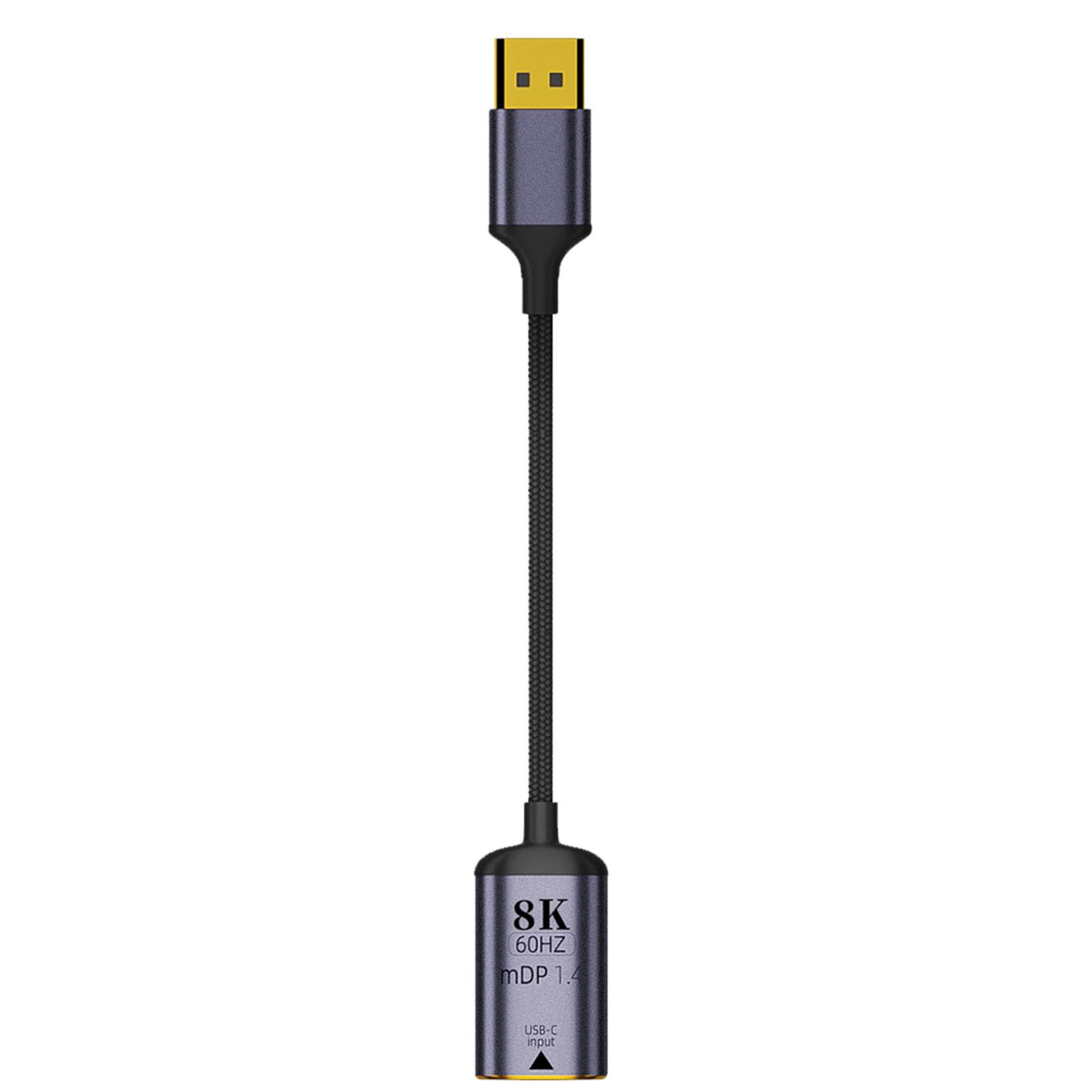 Тип C USB3.1 Female to DP- Displayport /Mini-DP mDP1.4 Male 8K адаптер-конвертер кабель-концентратор 18 см / 7,1 дюйма MINI DP
Тип C USB3.1 Female to DP- Displayport /Mini-DP mDP1.4 Male 8K адаптер-конвертер кабель-концентратор 18 см / 7,1 дюйма MINI DP