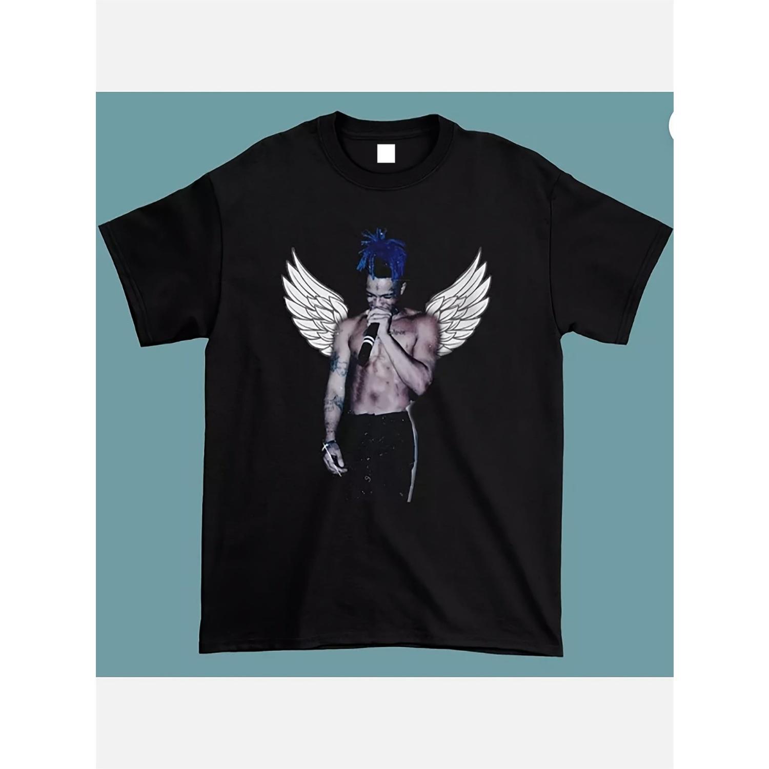 Tentacion Rapper Angel Mens Graphic TShirt Black Casual Loose Fit Pure Cotton AllSeason Couple TShirt Oversized T Shirt XXXXXL чорний
Tentacion Rapper Angel Mens Graphic TShirt Black Casual Loose Fit Pure Cotton AllSeason Couple TShirt Oversized T Shirt XXXXXL чорний