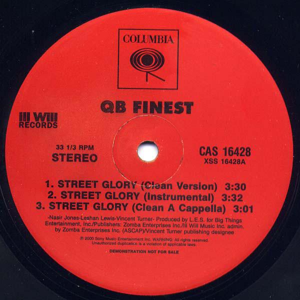 12inch Record QB FINEST Street Glory CAS16428 Columbia 2000 US Rap HipHopRB Used
12inch Record QB FINEST Street Glory CAS16428 Columbia 2000 US Rap HipHopRB Used