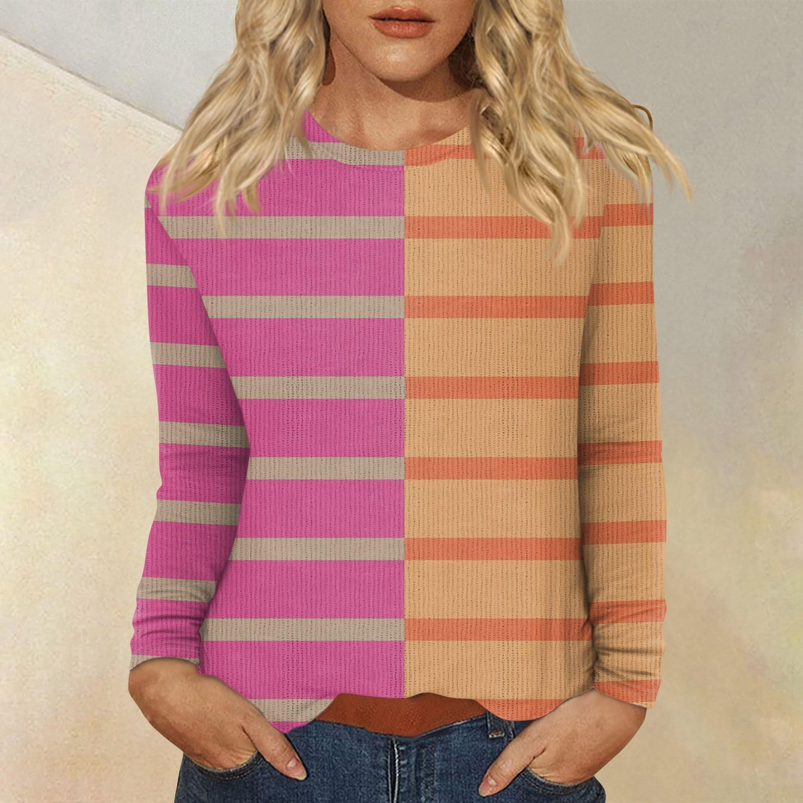 Long Sleeve Tops For Women T-Shirt Casual Print Tops T Shirt Round Neck Pullover Blouse S оранжевый
Long Sleeve Tops For Women T-Shirt Casual Print Tops T Shirt Round Neck Pullover Blouse S оранжевый