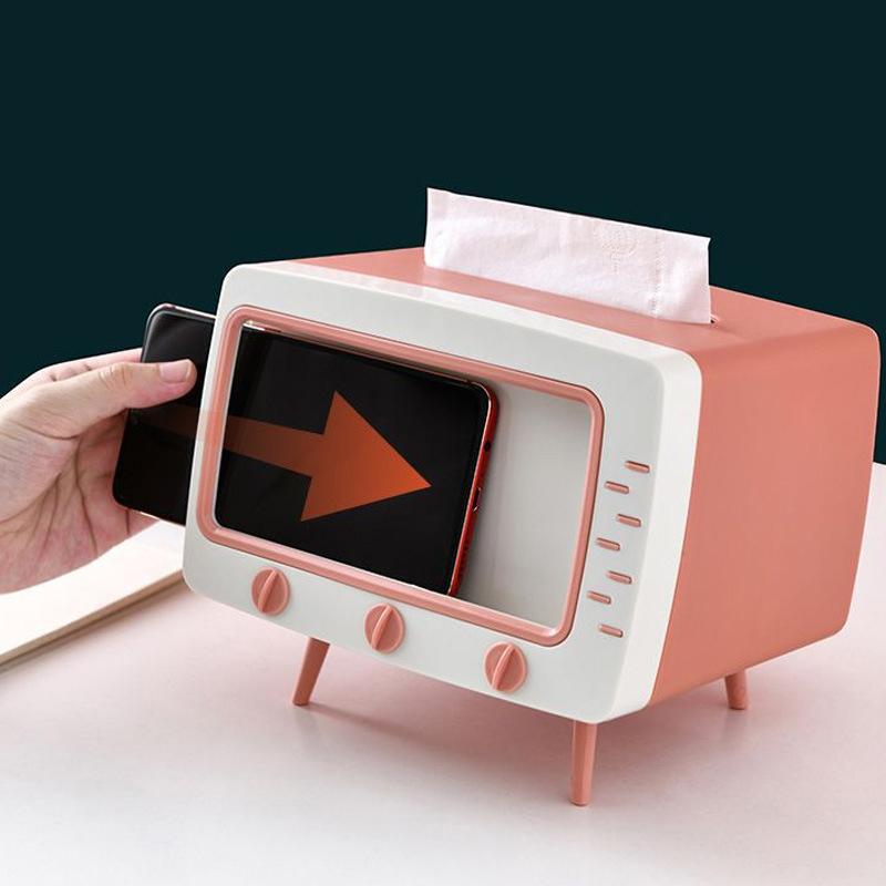 Houseeker TV Desktop Paper Holder Tissue Box Organizer With Mobile Phone Holder Dispenser Tissue Canister Storage Napkin Case
Houseeker TV Desktop Paper Holder Tissue Box Organizer With Mobile Phone Holder Dispenser Tissue Canister Storage Napkin Case