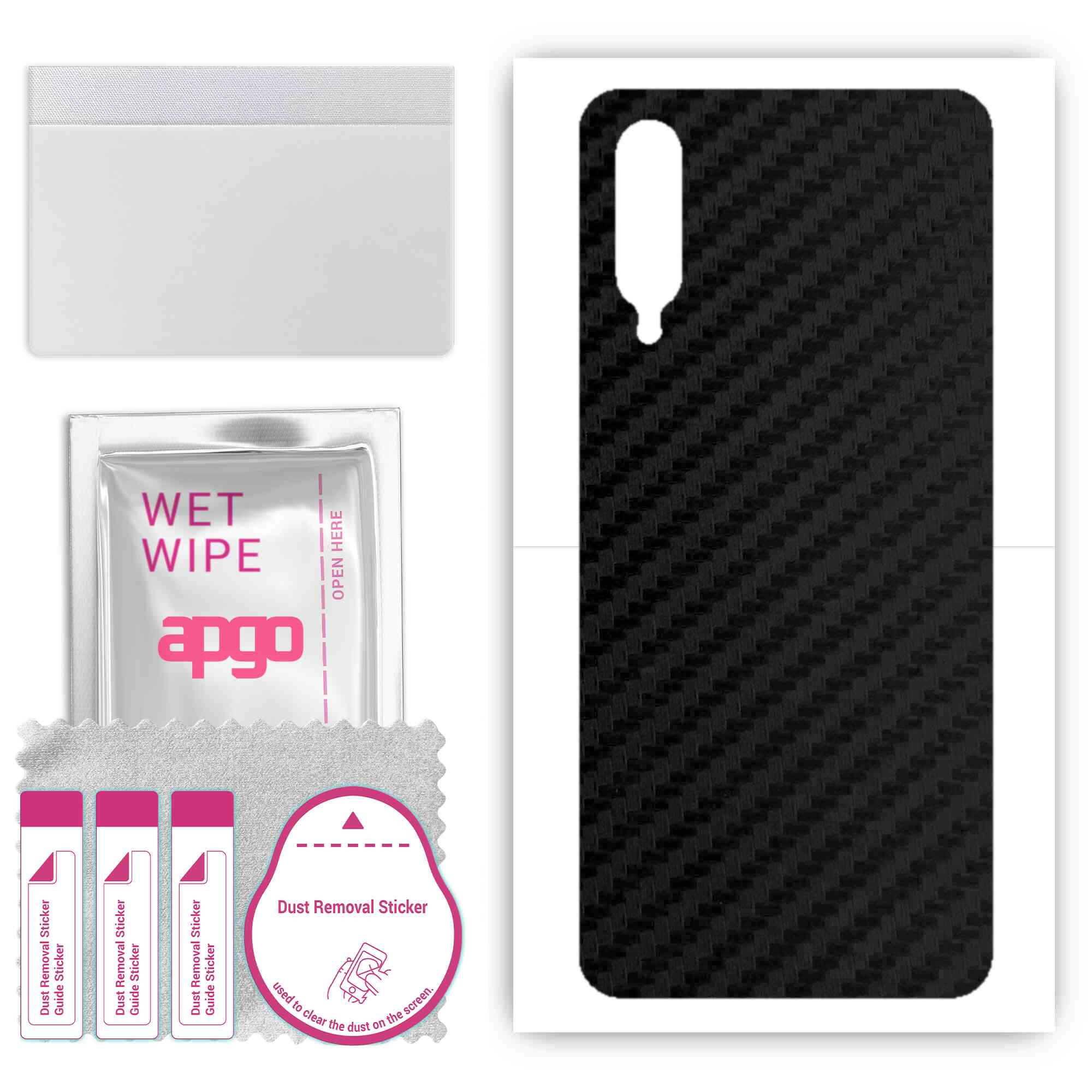 apgo Захисна наклейка для задньої панелі, сумісна з Xiaomi Mi 9 Lite, Wrap Film, Foil, Vinyl - Pattern Carbon Black
apgo Захисна наклейка для задньої панелі, сумісна з Xiaomi Mi 9 Lite, Wrap Film, Foil, Vinyl - Pattern Carbon Black