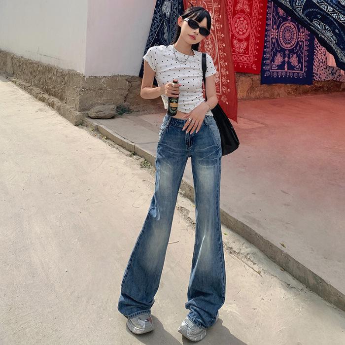 2024 Summer Women s Low-Rise Flare Jeans - Retro Style, Versatile, Wide-Leg Small
2024 Summer Women s Low-Rise Flare Jeans - Retro Style, Versatile, Wide-Leg Small