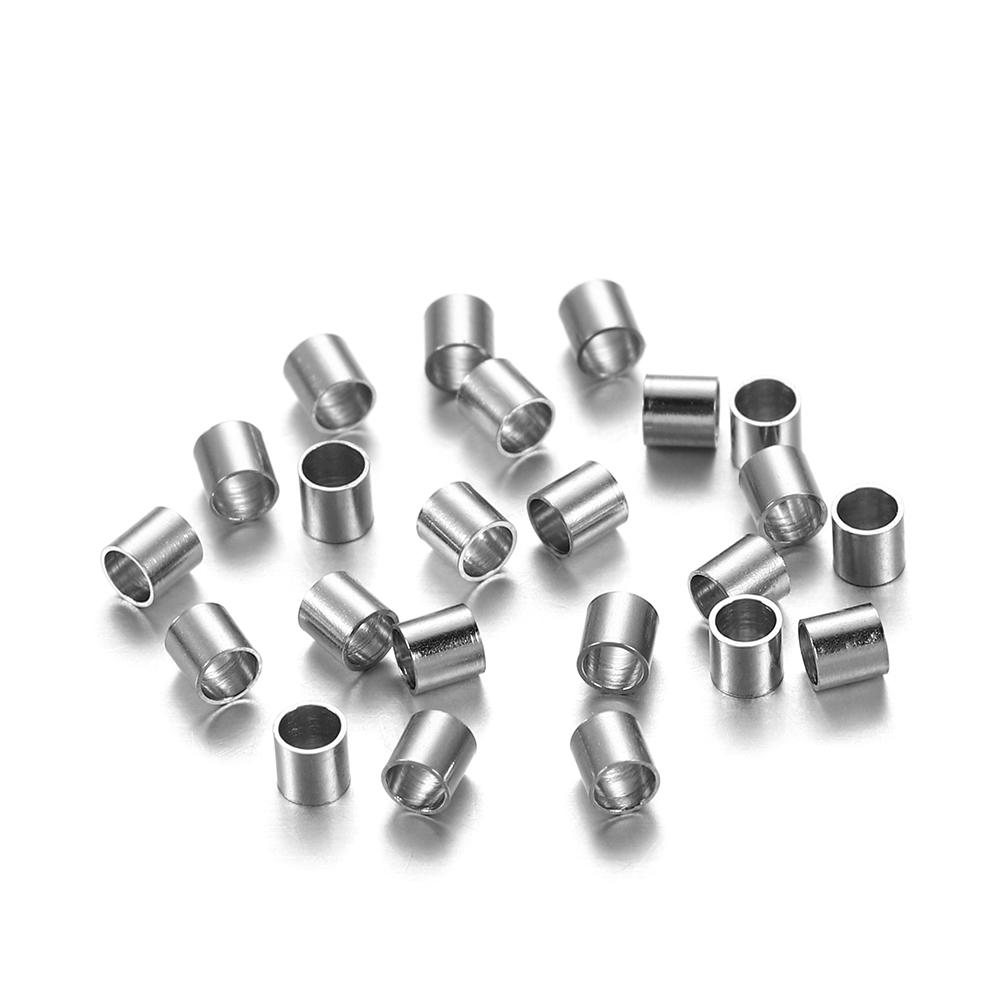 150pcs/Lot Dia 1.5 2 2.5 mm Stainless Steel Tube Stopper Spacer Bead Crimp End Beads for DIY Jewelry Making Supplies Wholesale 1.5mm
150pcs/Lot Dia 1.5 2 2.5 mm Stainless Steel Tube Stopper Spacer Bead Crimp End Beads for DIY Jewelry Making Supplies Wholesale 1.5mm